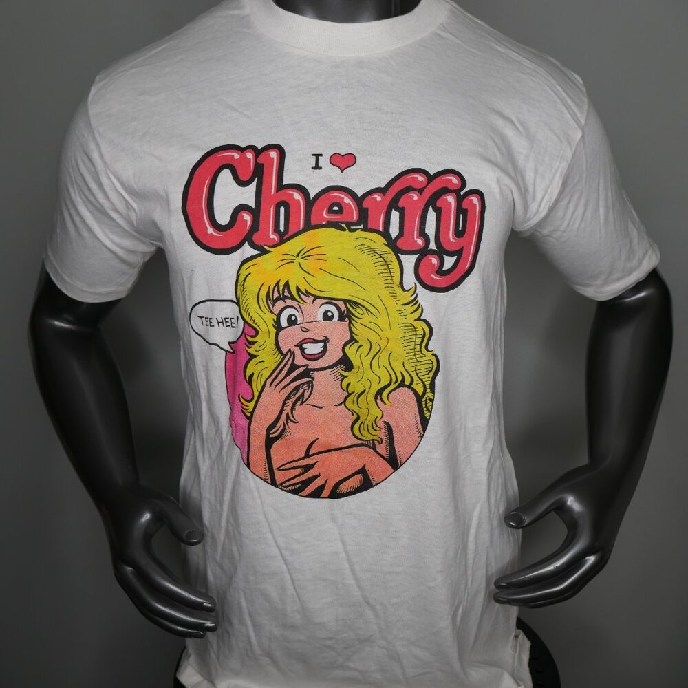 Vintage Cherry Poptart Tshirt Larry Welz Comic 80s Single Stitch Size XL USA